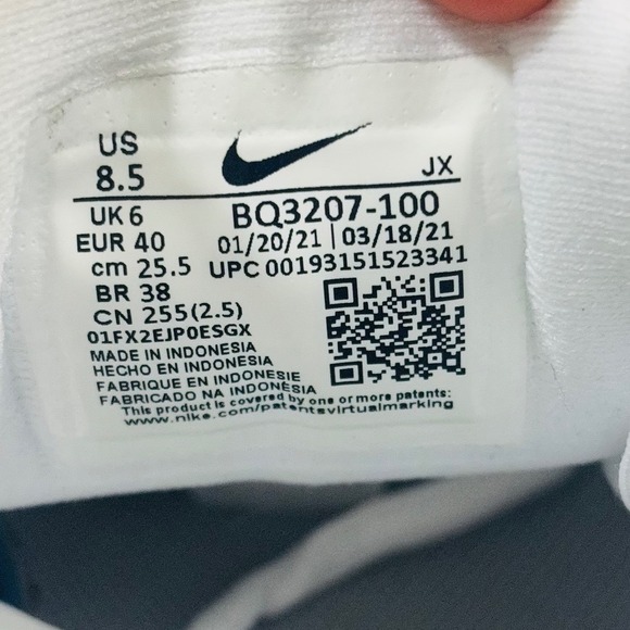 Nike Women's Revolution 5 'White Pure Platinum' Running Sneakers Shoes Size 8.5 - Picture 7 of 7